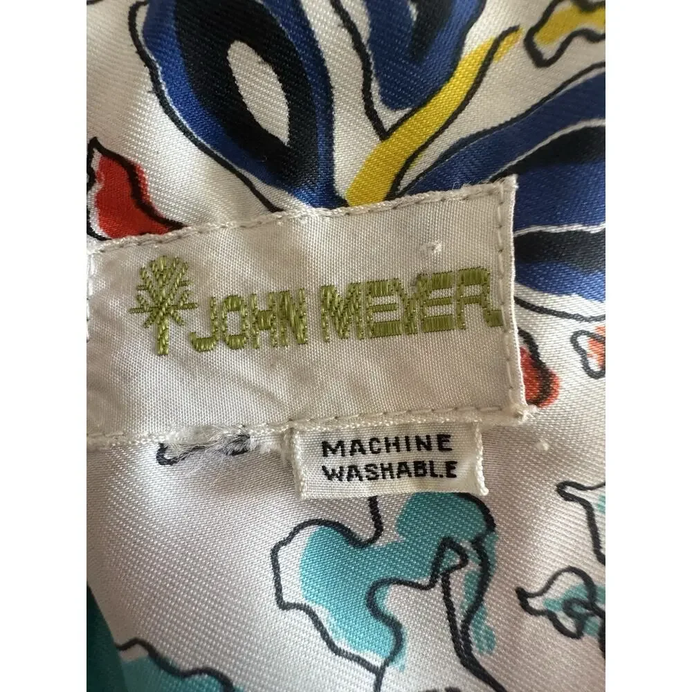 70’s Vintage Size 18 John Meyer Colorful Maxi Dress - Picture 3 of 13